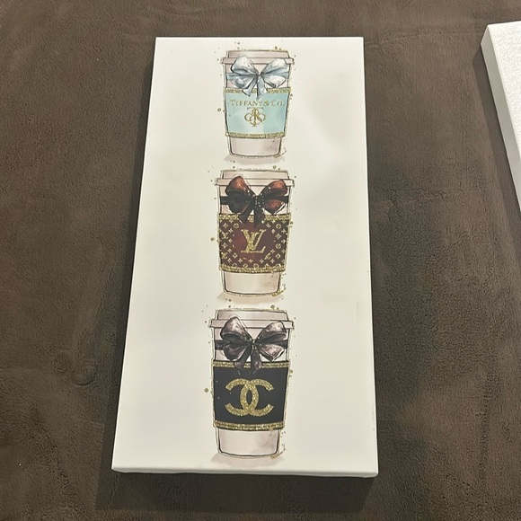 Design District Designer Coffee Wall Art Chanel - Picture 1 of 1
